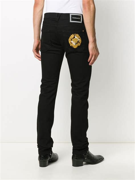 mens black versace jeans